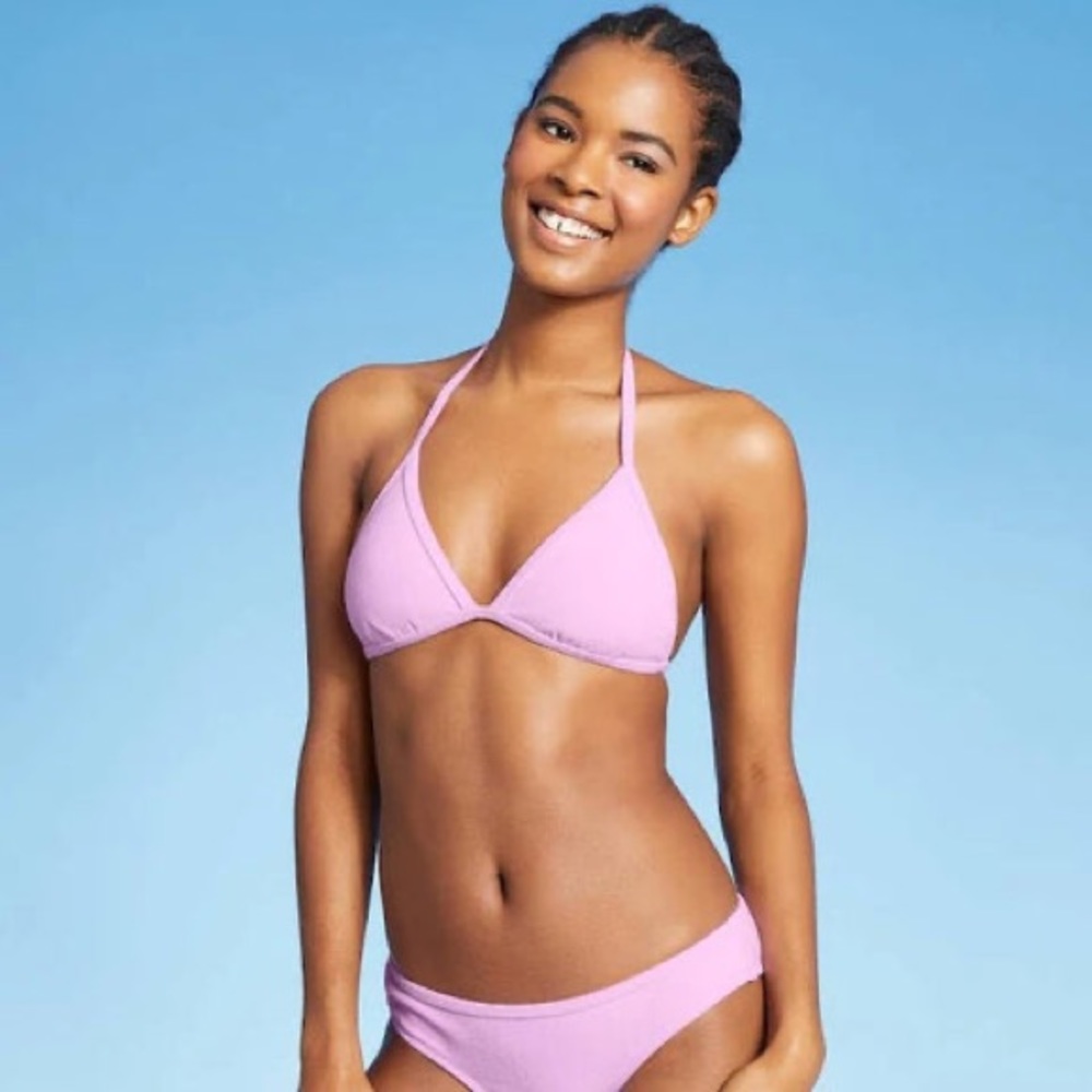 Xhilaration Terry Bikini Bottom - (Lavender)